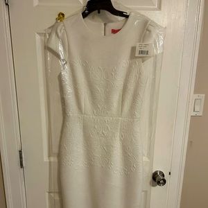 Betsey Johnson white wiggle dress